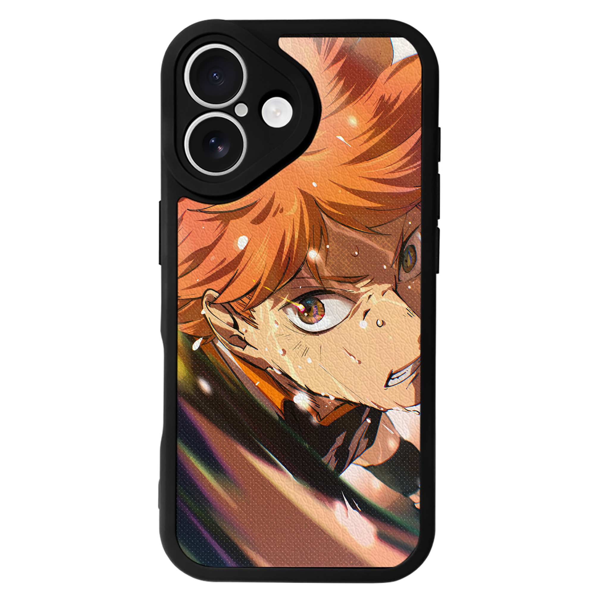 （画像用） ハイキュー!! Haikyu!! 【iPhone 16シリーズ対応】シリコンスマホケース（レザー調） 材質：シリコン